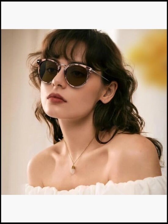 Retro Acetate Cat Eye Sunglasses Polarized UV Protection Women Sunnies main image 5